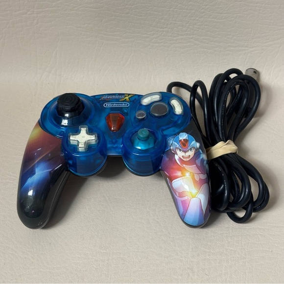 Mega Man X Limited Edition GameCube Controller Great TESTED WORKING) - Picture 1 of 5